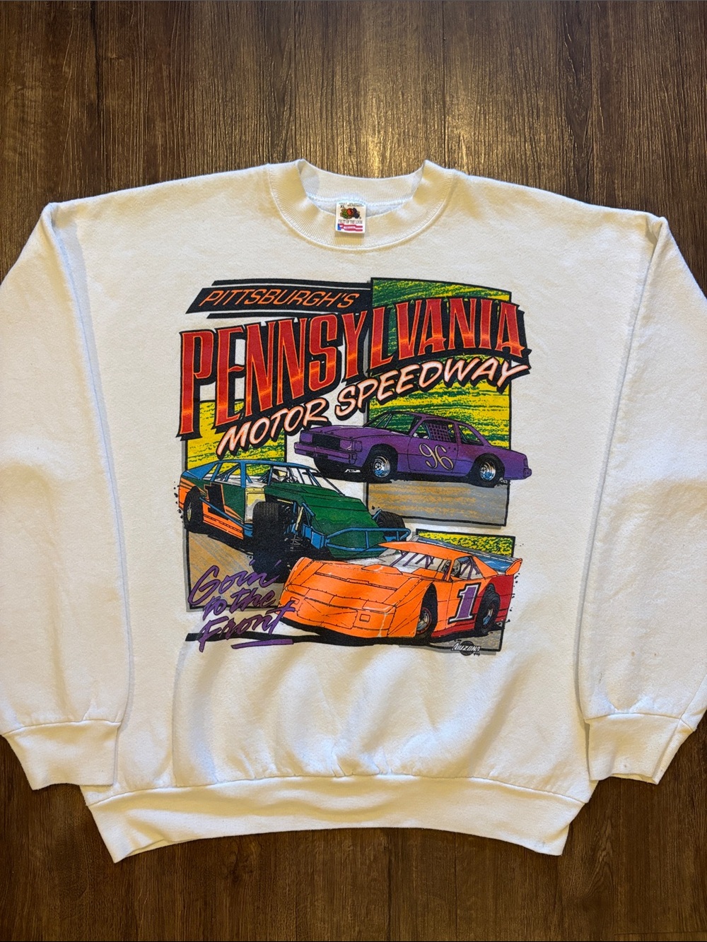Vintage fruit of the loom Pennsylvania motor Speedway men’s XL crewneck sweater